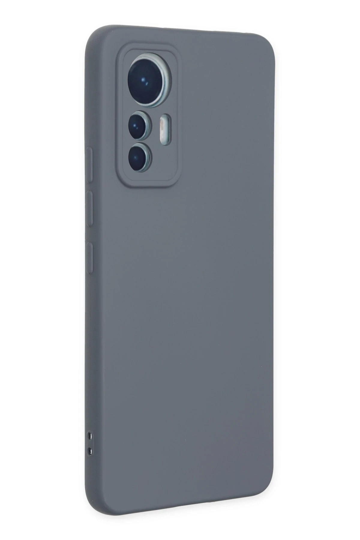 Newface Xiaomi Mi 12 Lite Kılıf Nano içi Kadife Silikon - Gri