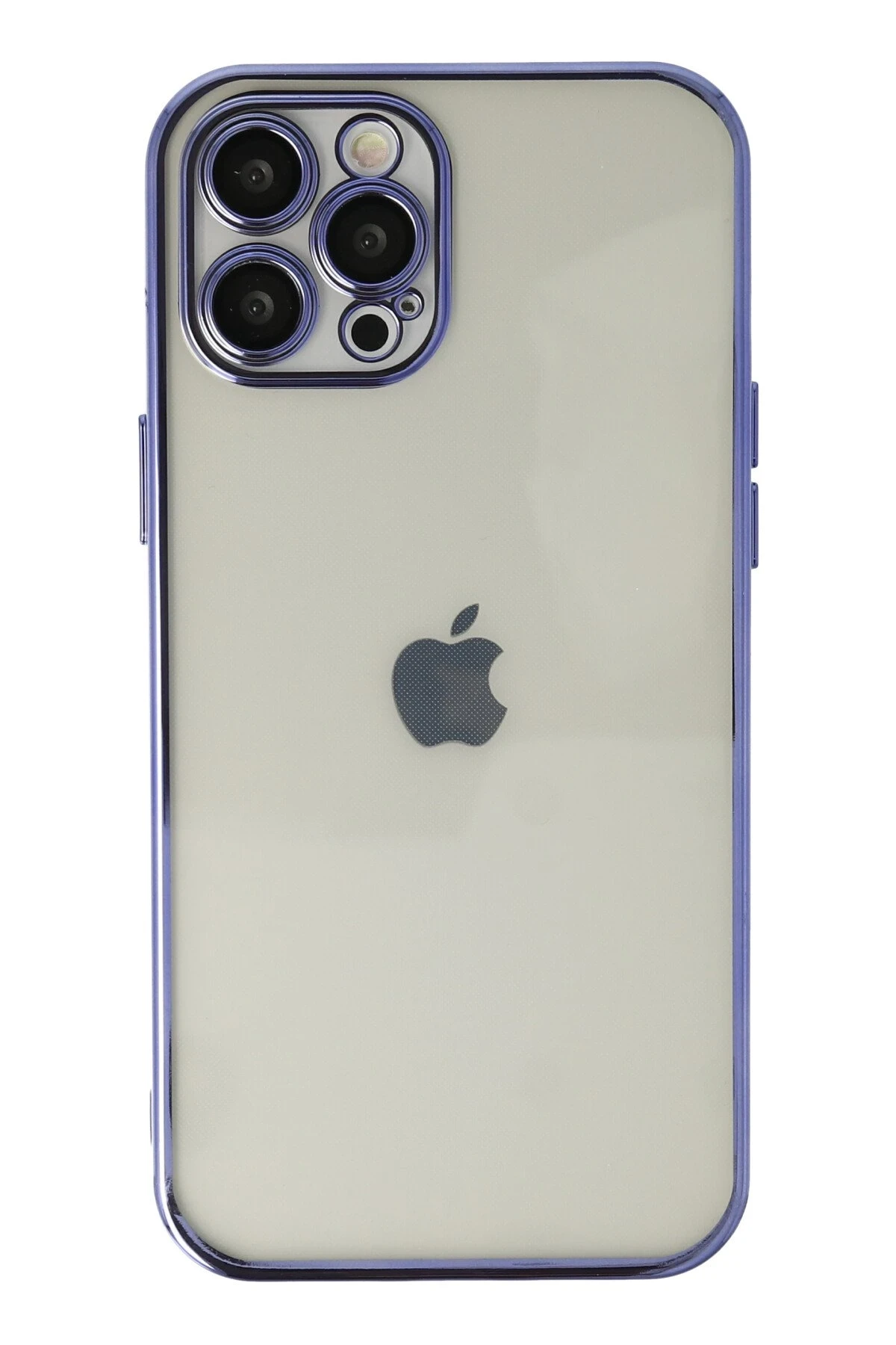 Newface iPhone 12 Pro Kılıf Razer Lensli Silikon - Mor