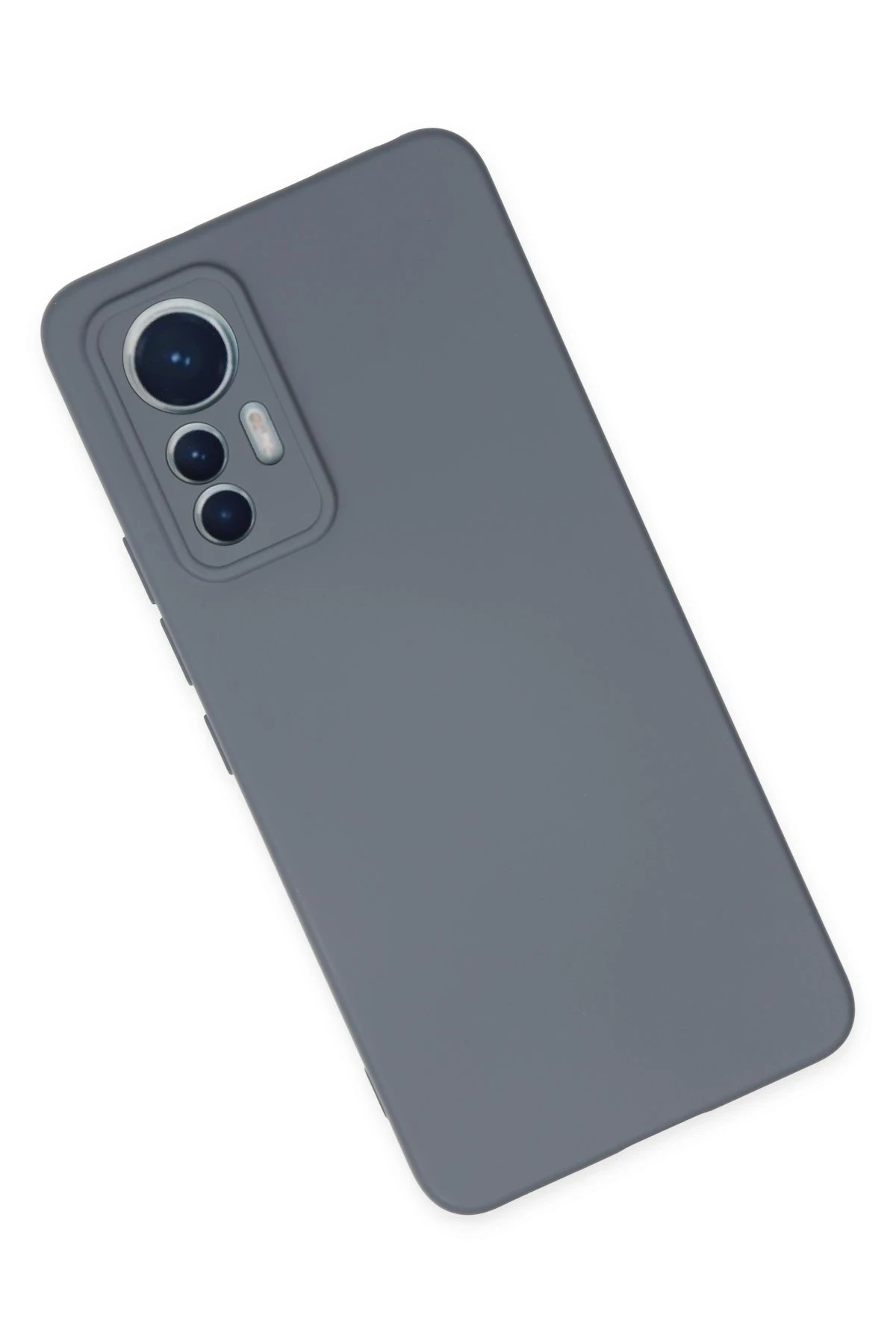 Newface Xiaomi Mi 12 Lite Kılıf Nano içi Kadife Silikon - Gri