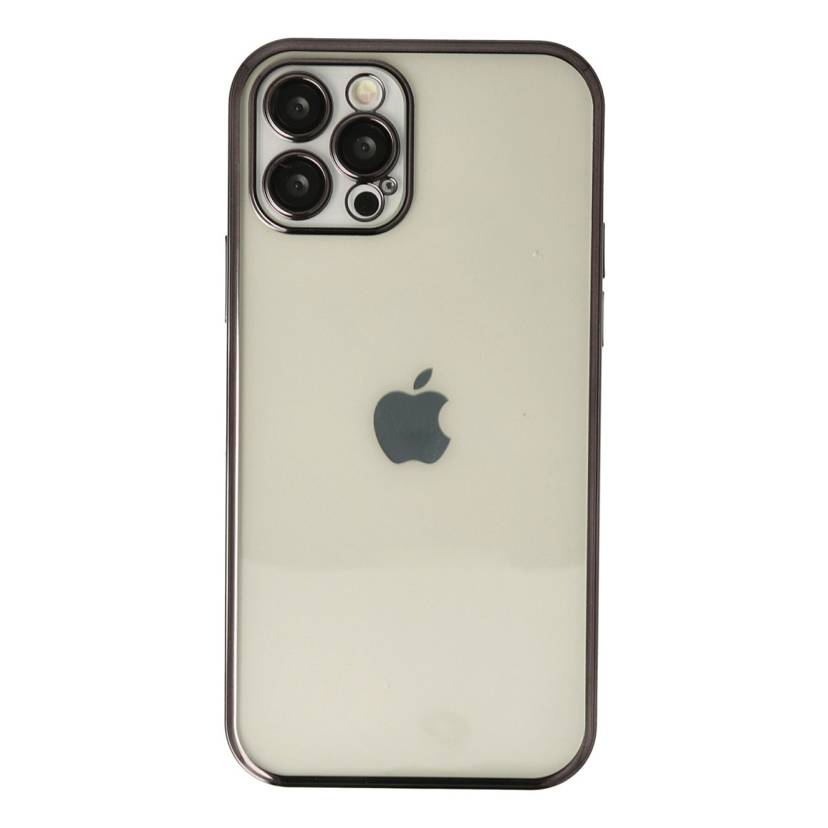 Newface Apple iPhone 12 Pro Max Kılıf Razer Lensli Silikon - Siyah — görsel 7