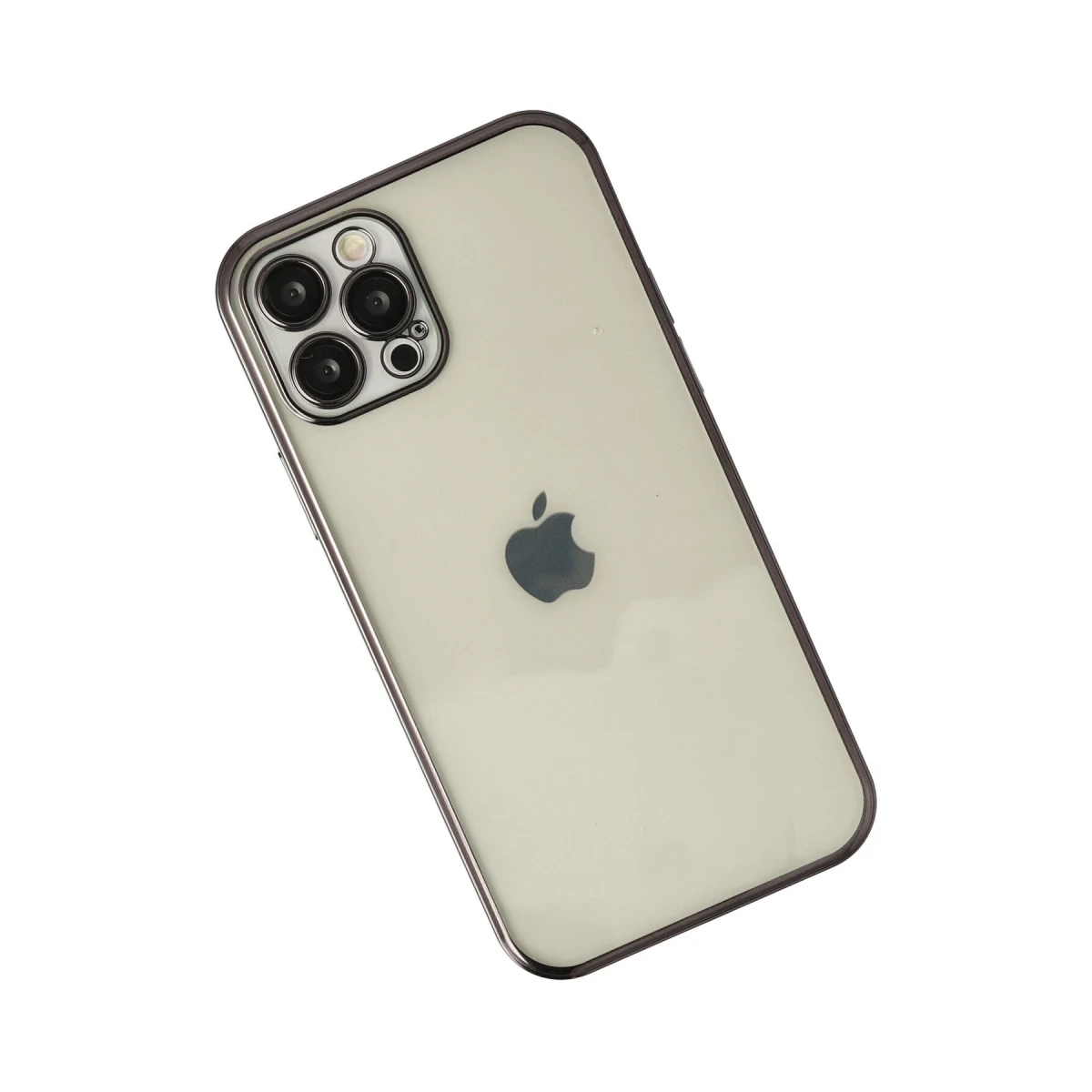 Newface Apple iPhone 12 Pro Max Kılıf Razer Lensli Silikon - Siyah — görsel 5