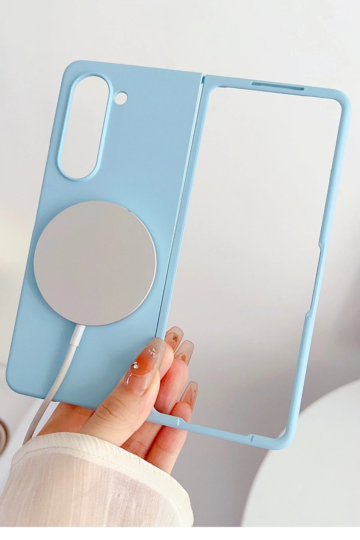 Newface Samsung Galaxy Z Fold 5 Kılıf Mata Fold Kapak - Siyah — görsel 6