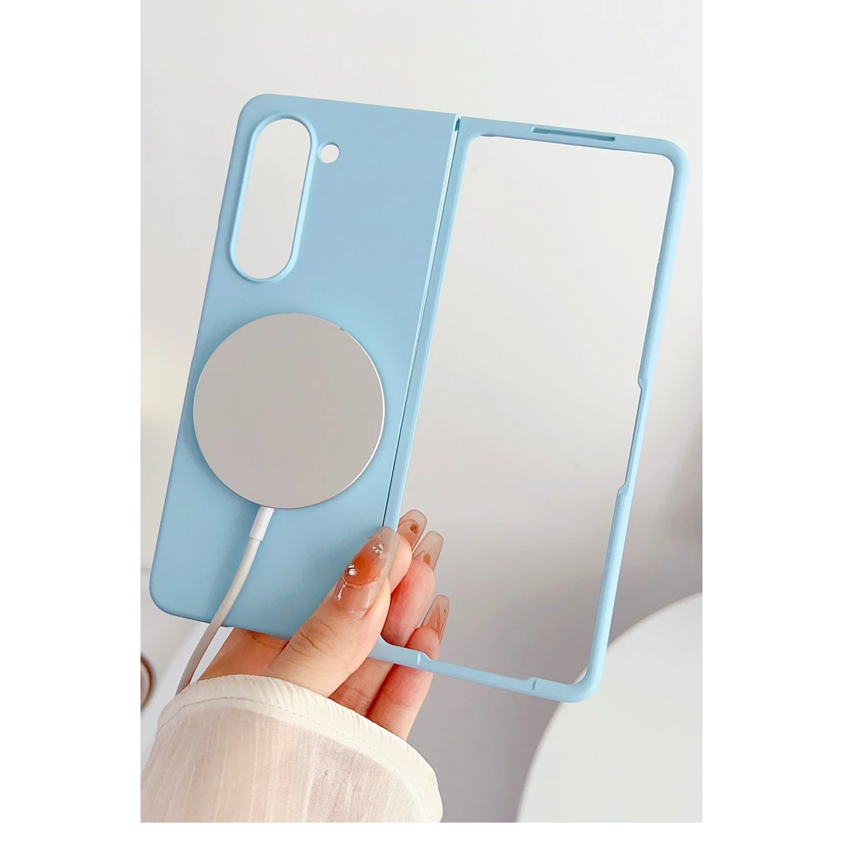 Newface Samsung Galaxy Z Fold 5 Kılıf Mata Fold Kapak - Siyah — görsel 12