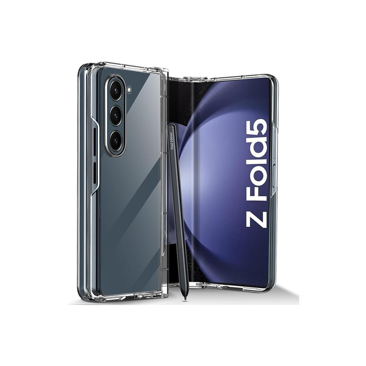 Newface Samsung Galaxy Z Fold 5 Kılıf Fold TPU Silikon - Şeffaf — görsel 5