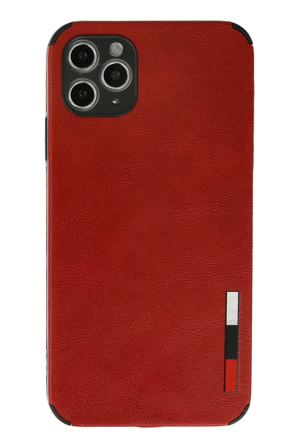 Newface iPhone 11 Pro Kılıf Loop Deri Silikon - Kırmızı