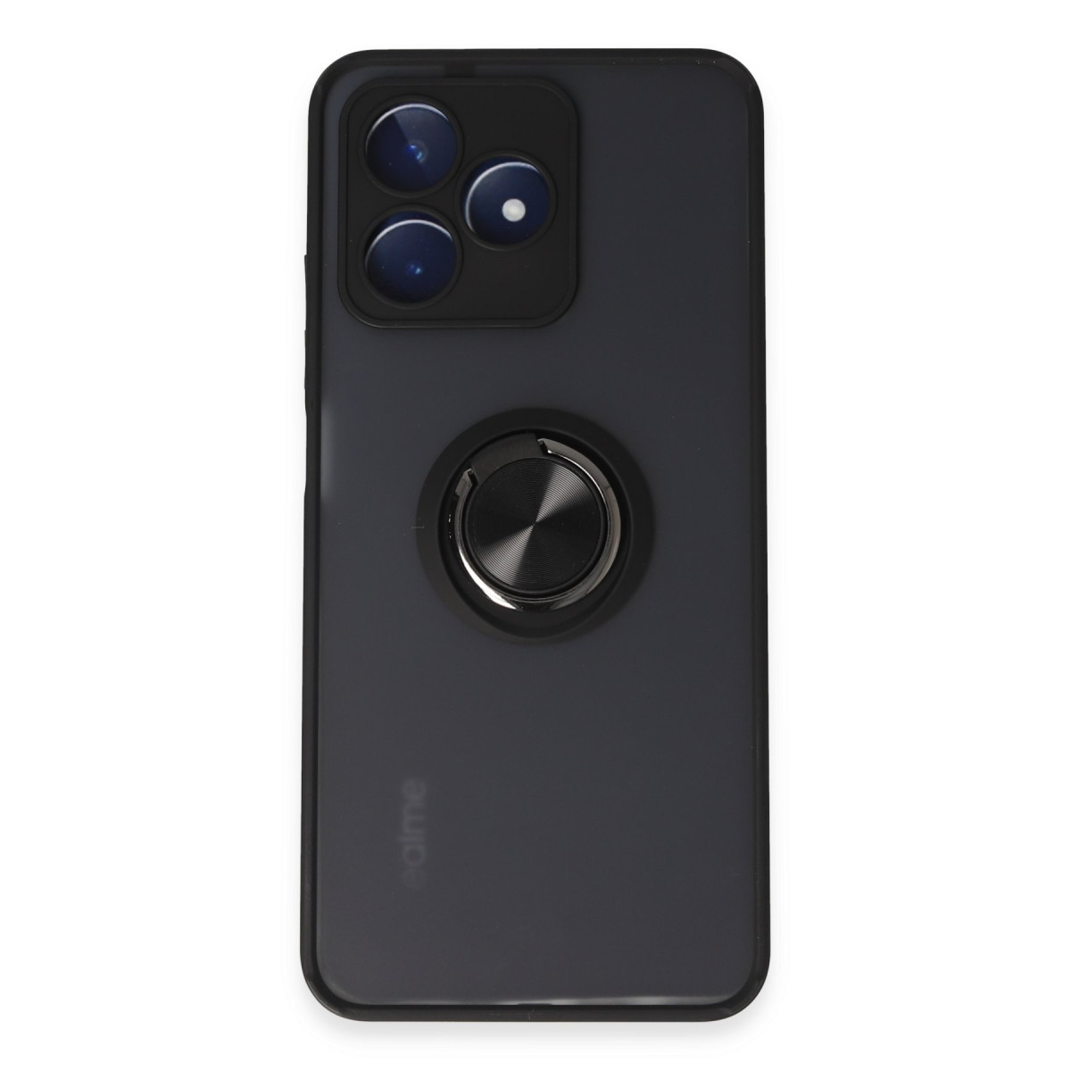 Newface Realme C53 Kılıf Montreal Yüzüklü Silikon Kapak - Siyah — görsel 11