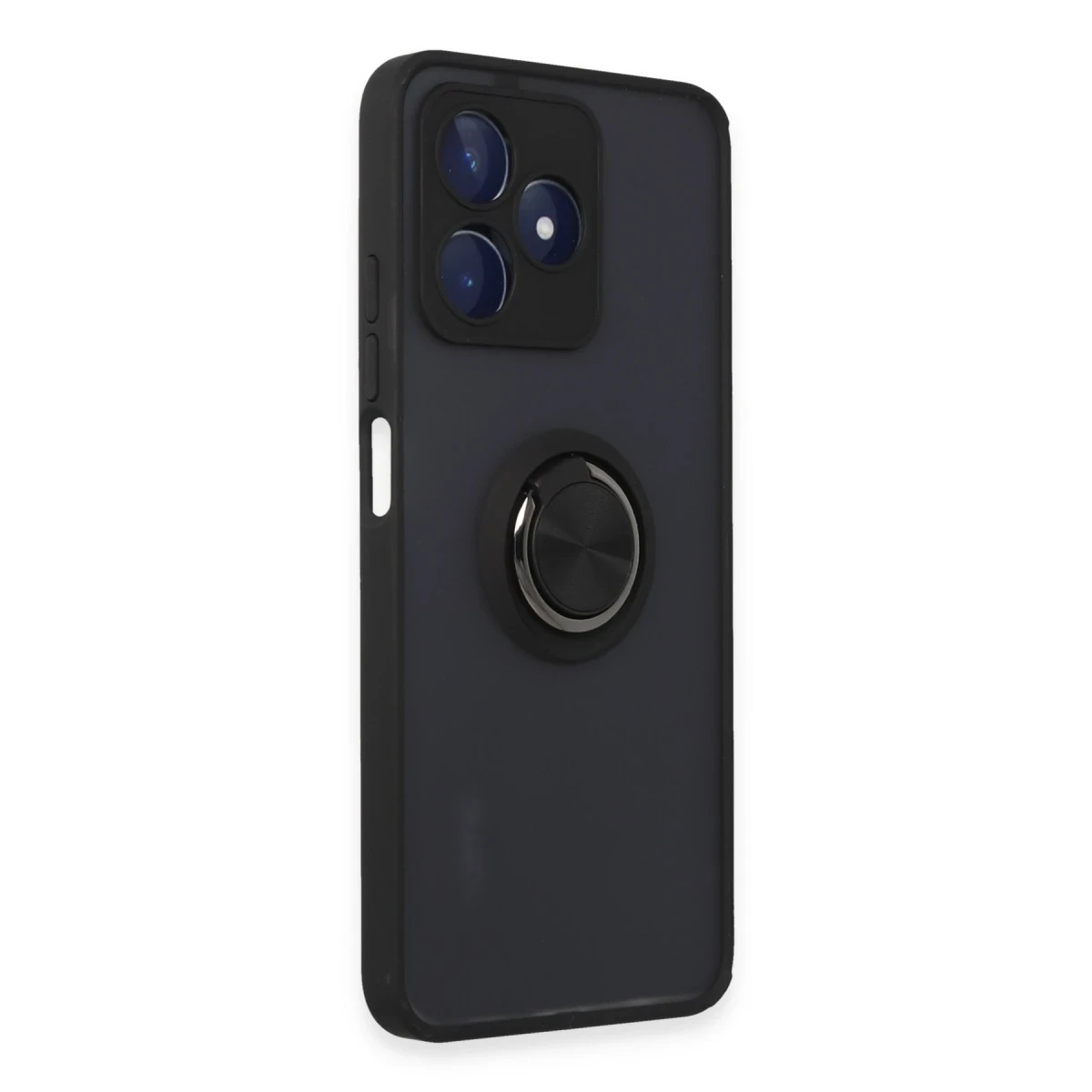 Newface Realme C53 Kılıf Montreal Yüzüklü Silikon Kapak - Siyah — görsel 7