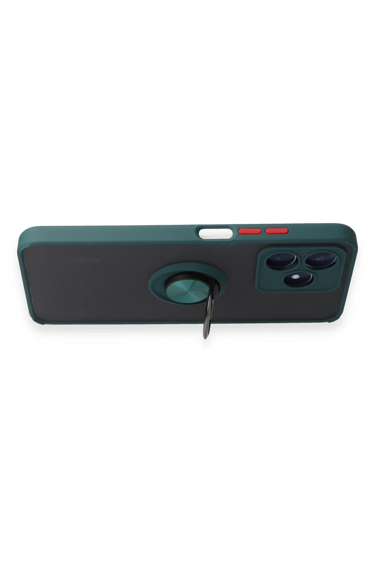 Newface Realme C53 Kılıf Montreal Yüzüklü Silikon Kapak - Yeşil
