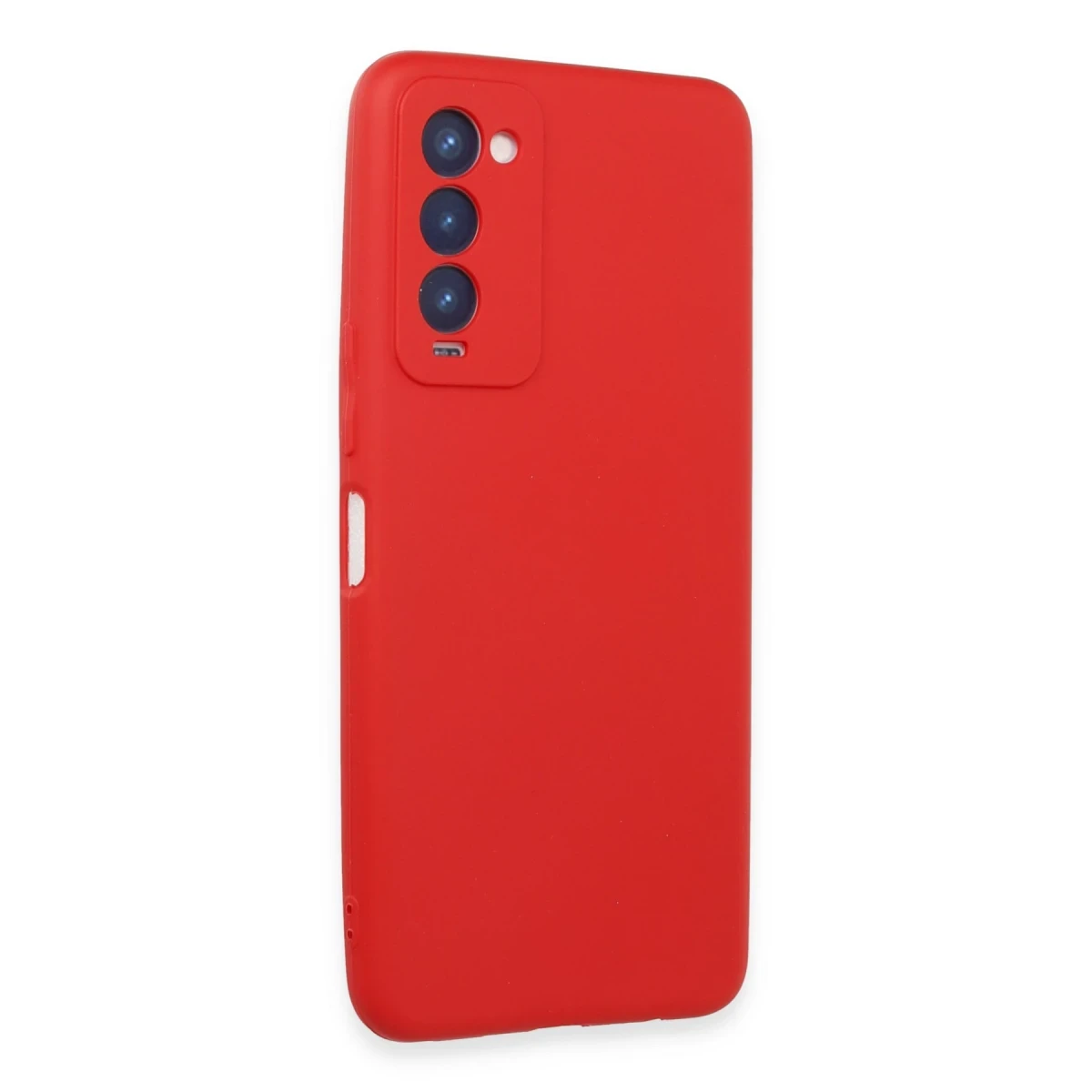 Tecno Camon 18 Kılıf First Silikon - Kırmızı