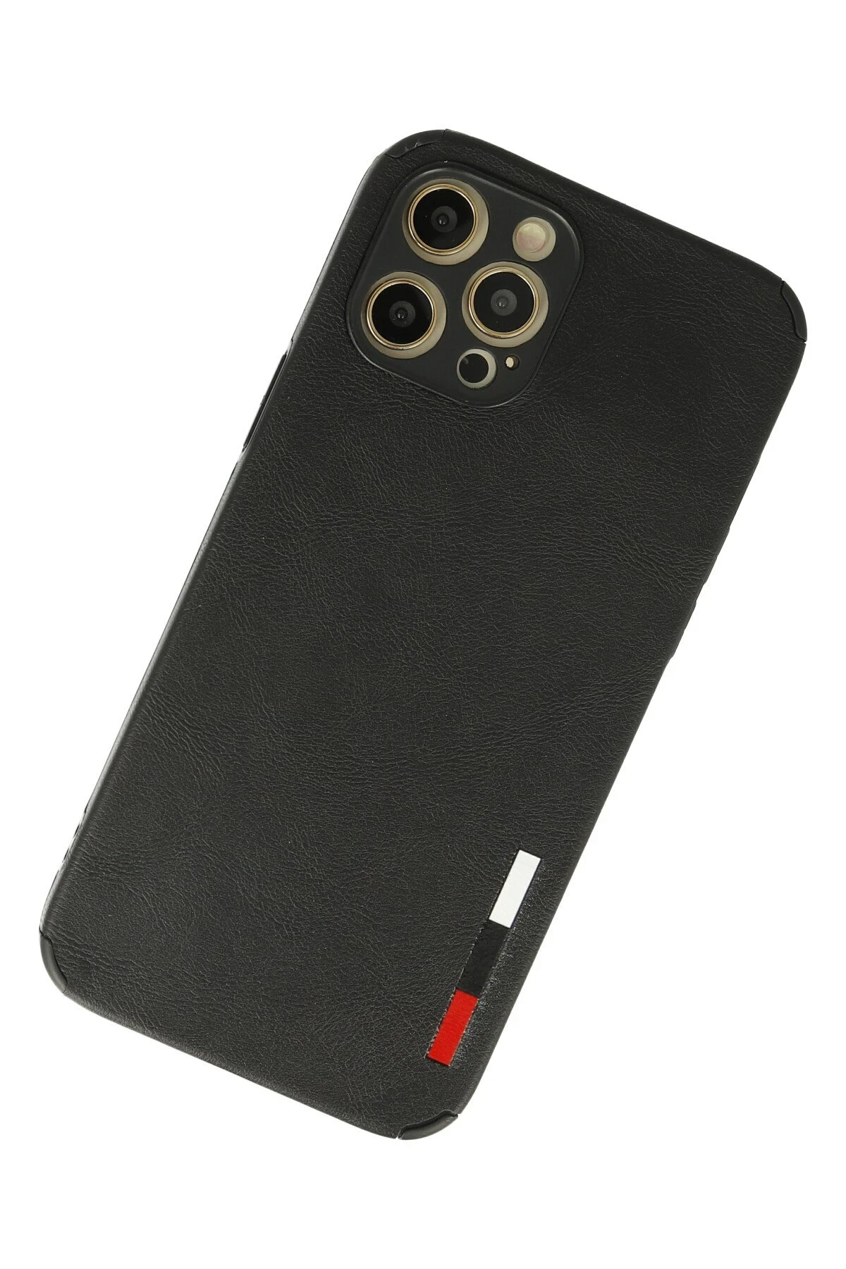 Newface iPhone 12 Pro Kılıf Loop Deri Silikon - Siyah