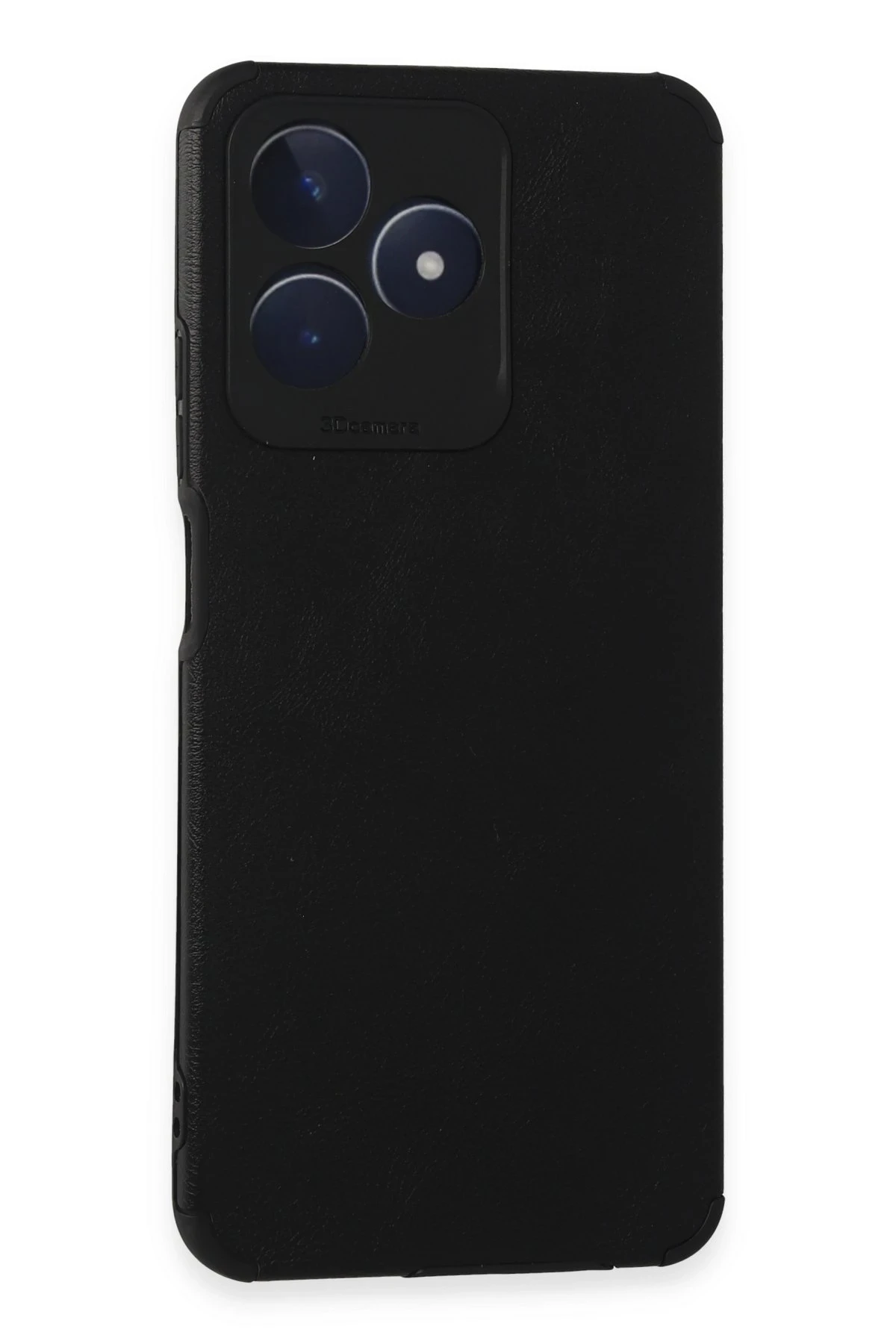 Newface Realme C53 Kılıf Loop Deri Silikon - Siyah
