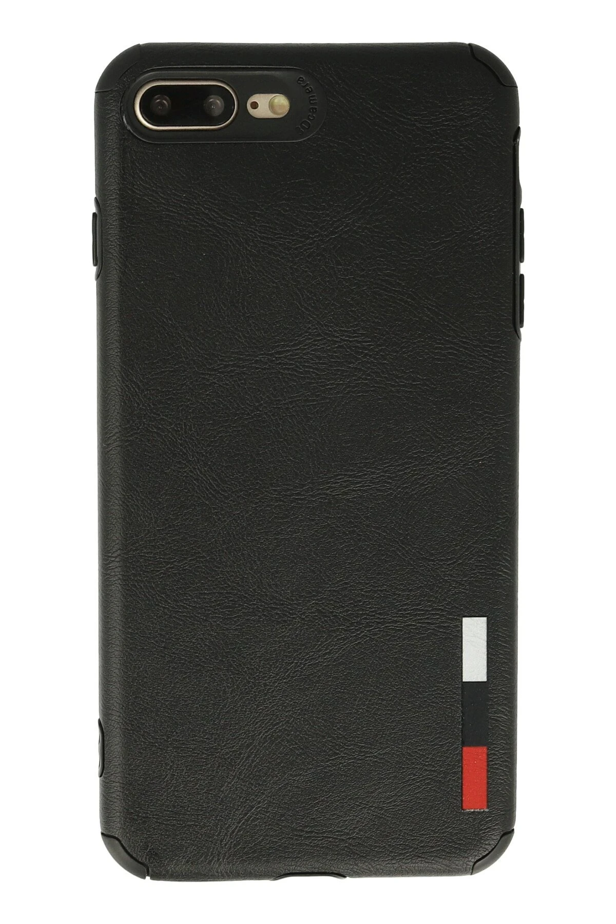 Newface Apple iPhone 8 Plus Kılıf Loop Deri Silikon - Siyah