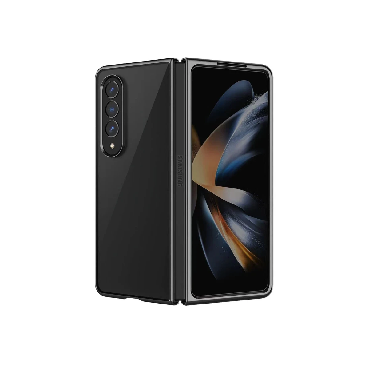 Newface Samsung Galaxy Z Fold 4 Kılıf Fold Element Kapak - Siyah — görsel 4