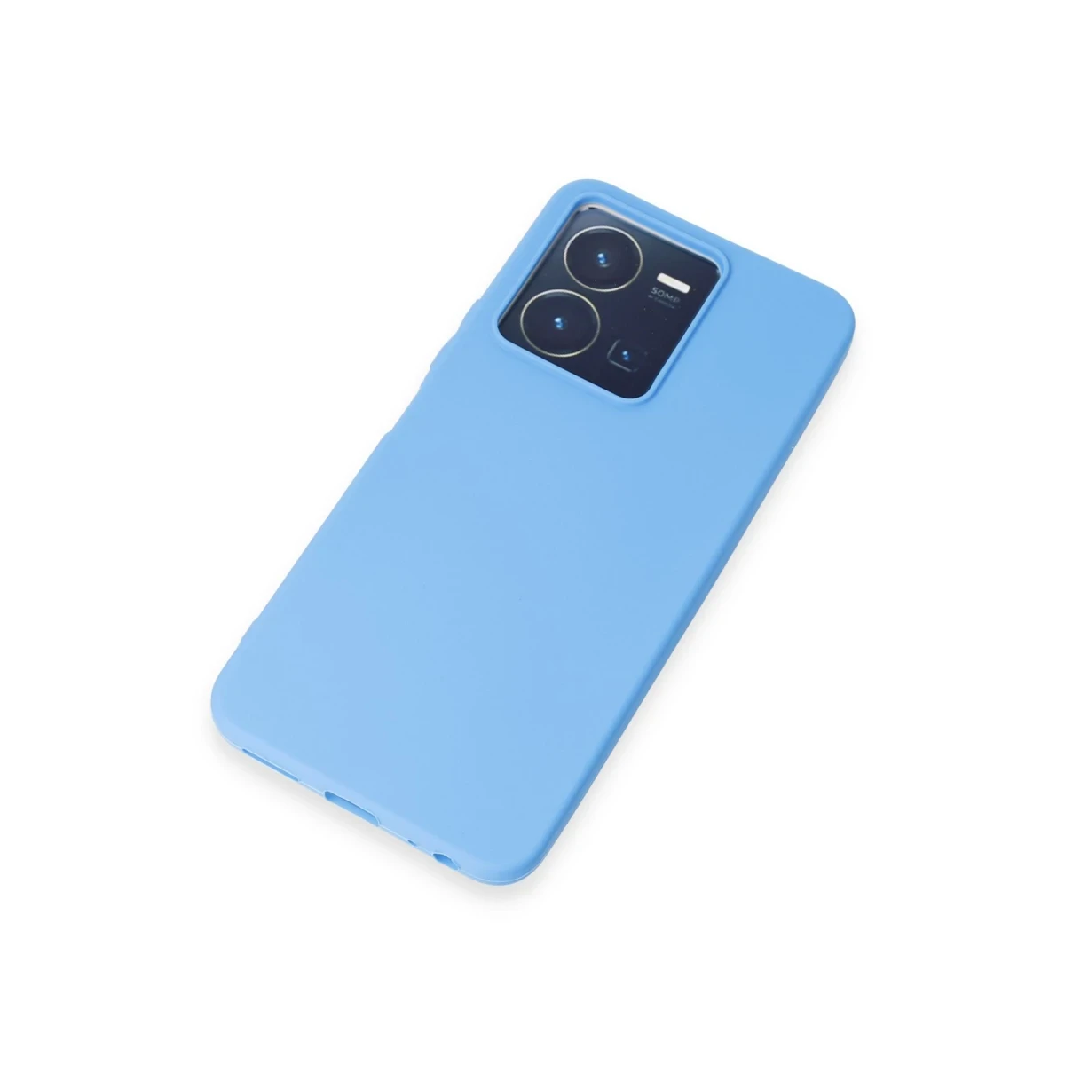 Newface Vivo Y35 Kılıf First Silikon - Mavi