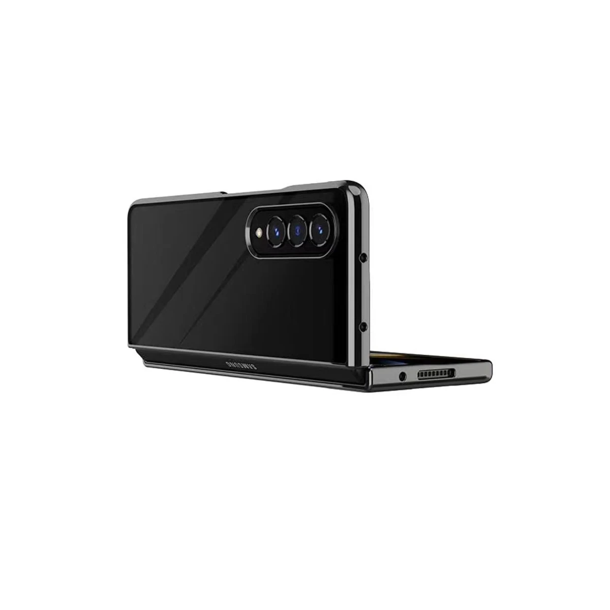 Newface Samsung Galaxy Z Fold 4 Kılıf Fold Element Kapak - Siyah — görsel 5