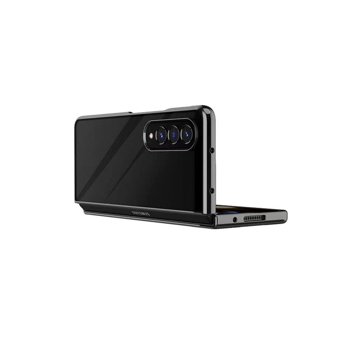 Newface Samsung Galaxy Z Fold 4 Kılıf Fold Element Kapak - Siyah — görsel 8