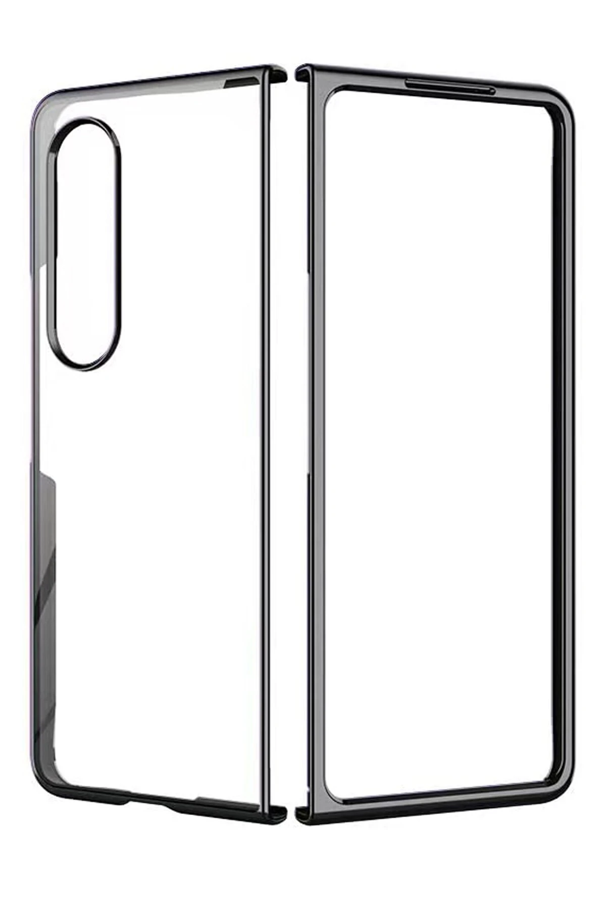 Newface Samsung Galaxy Z Fold 4 Kılıf Fold Element Kapak - Siyah