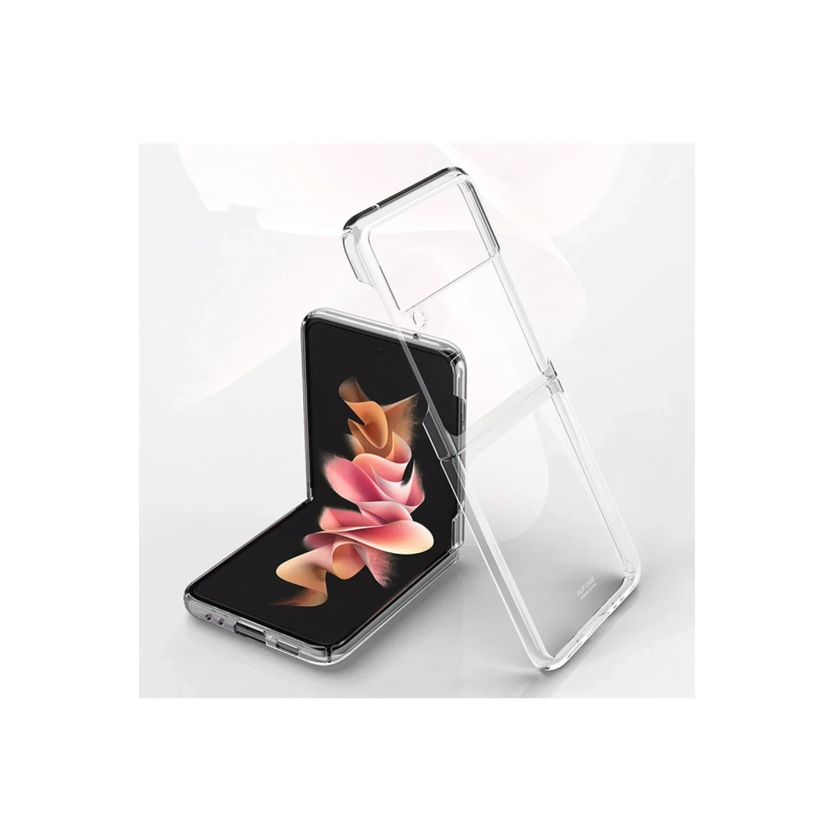 Newface Samsung Galaxy Z Flip 4 Kılıf Fold TPU Silikon - Şeffaf — görsel 2