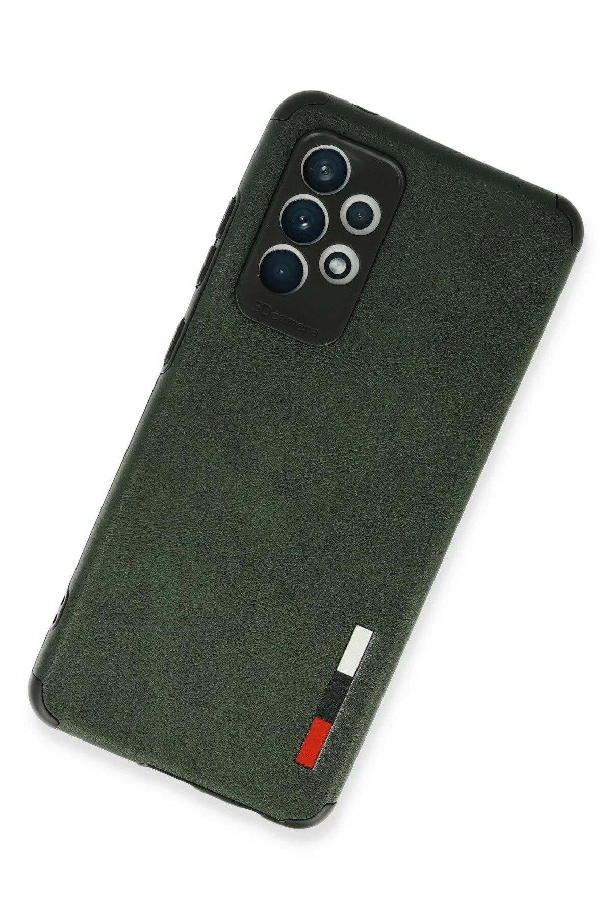 Newface Samsung Galaxy A72 Kılıf Loop Deri Silikon - Yeşil