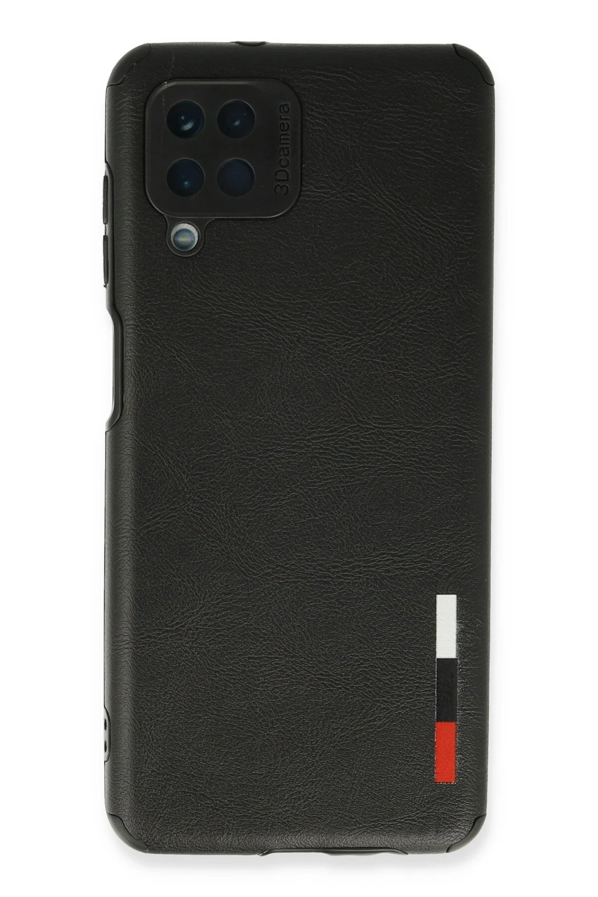 Newface Samsung Galaxy A12 Kılıf Loop Deri Silikon - Siyah