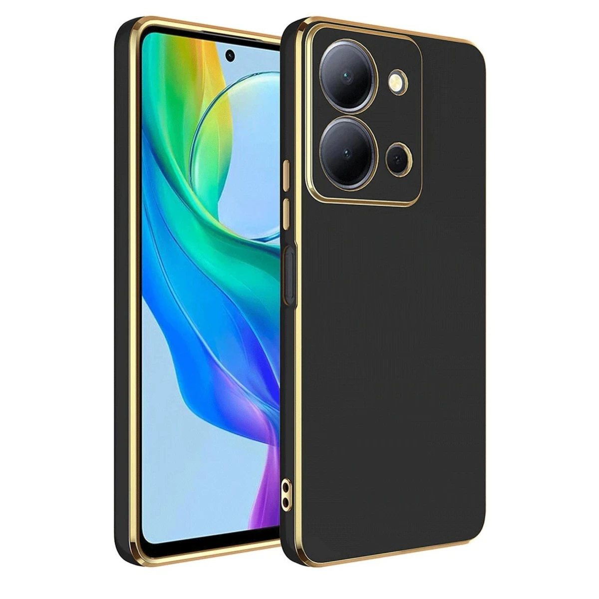 Newface Vivo Y36 Kılıf Volet Silikon - Siyah — görsel 2