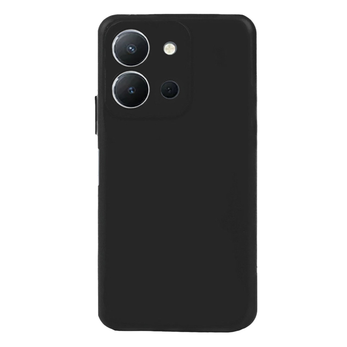 Newface Vivo Y36 Kılıf Nano içi Kadife Silikon - Siyah — görsel 5