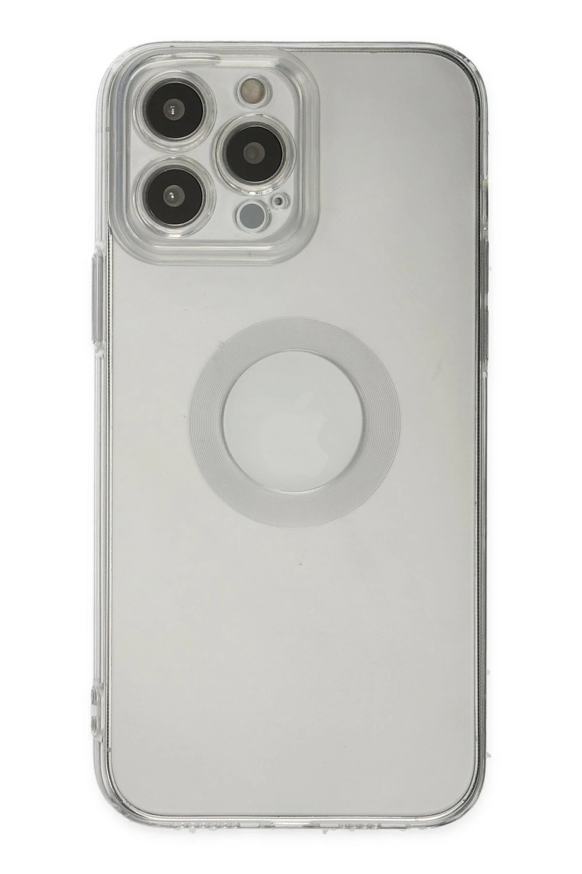Newface iPhone 13 Pro Max Kılıf Santa Lens Silikon - Şeffaf