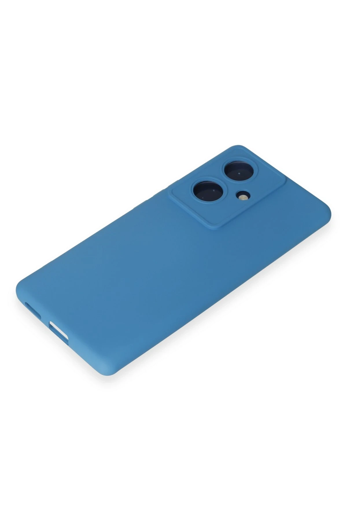 Newface Vivo V29 Lite Kılıf Nano içi Kadife Silikon - Mavi