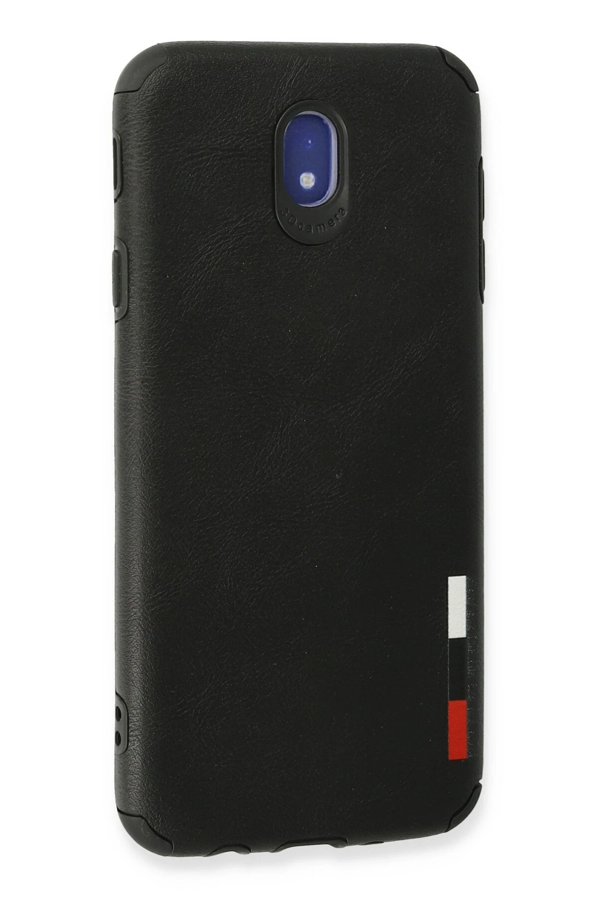 Newface Samsung Galaxy J7 Pro / J730 Kılıf Loop Deri Silikon - Siyah
