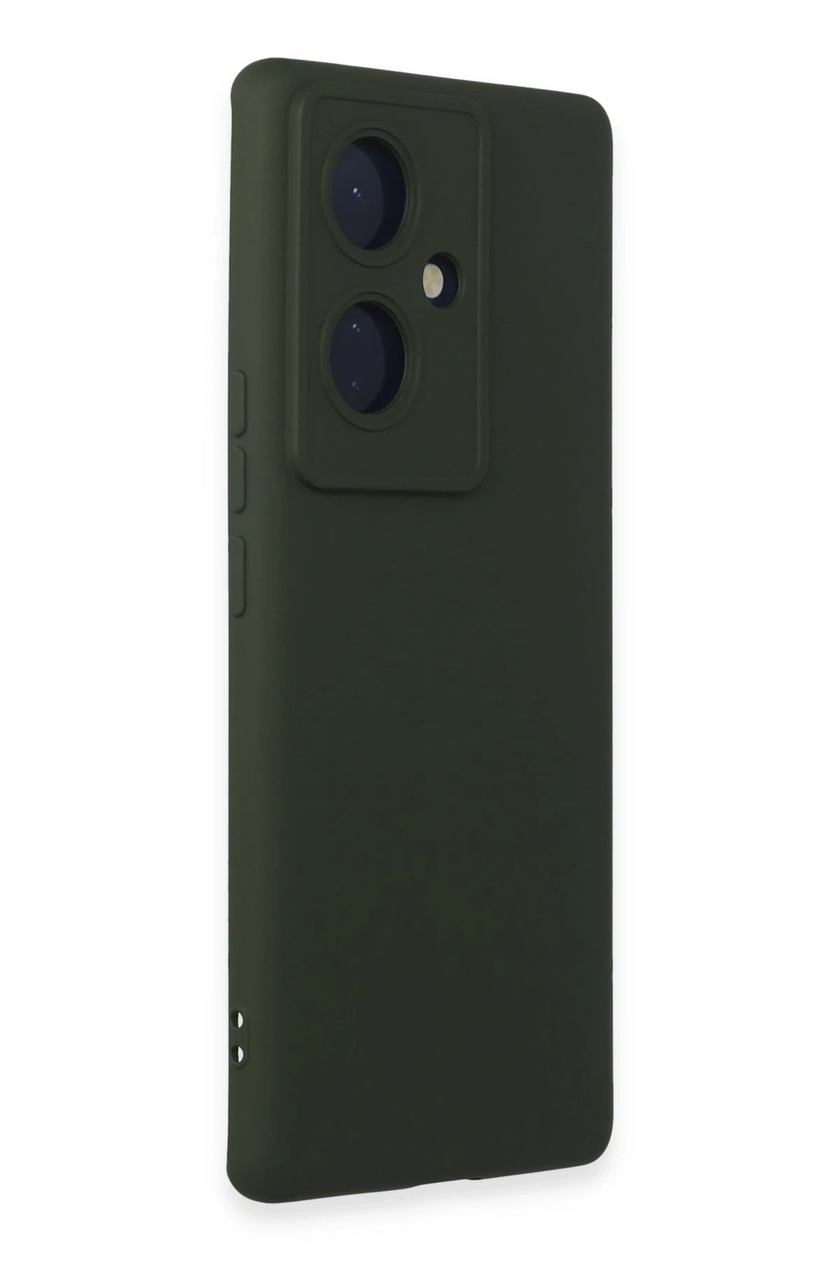 Newface Vivo V29 Lite Kılıf Nano içi Kadife Silikon - Koyu Yeşil