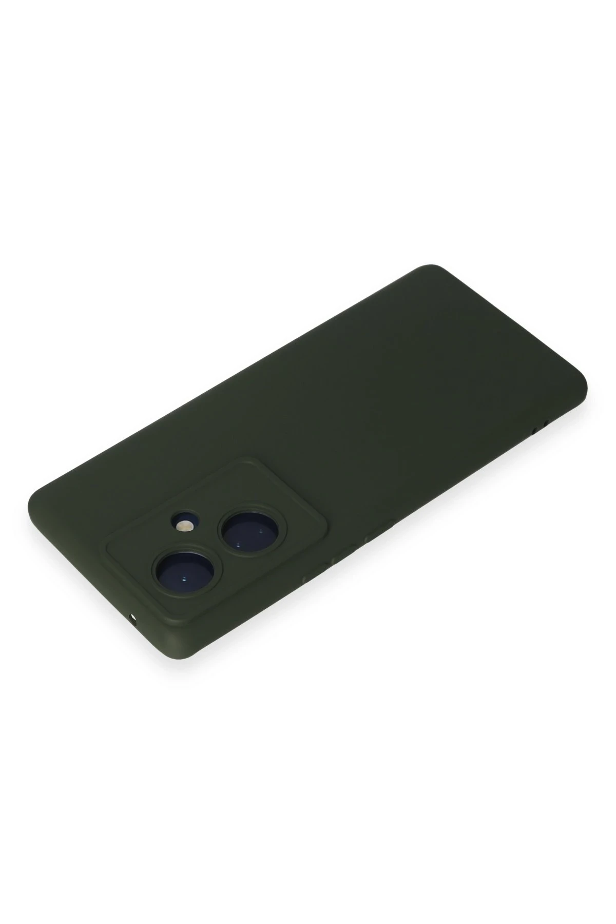 Newface Vivo V29 Lite Kılıf Nano içi Kadife Silikon - Koyu Yeşil