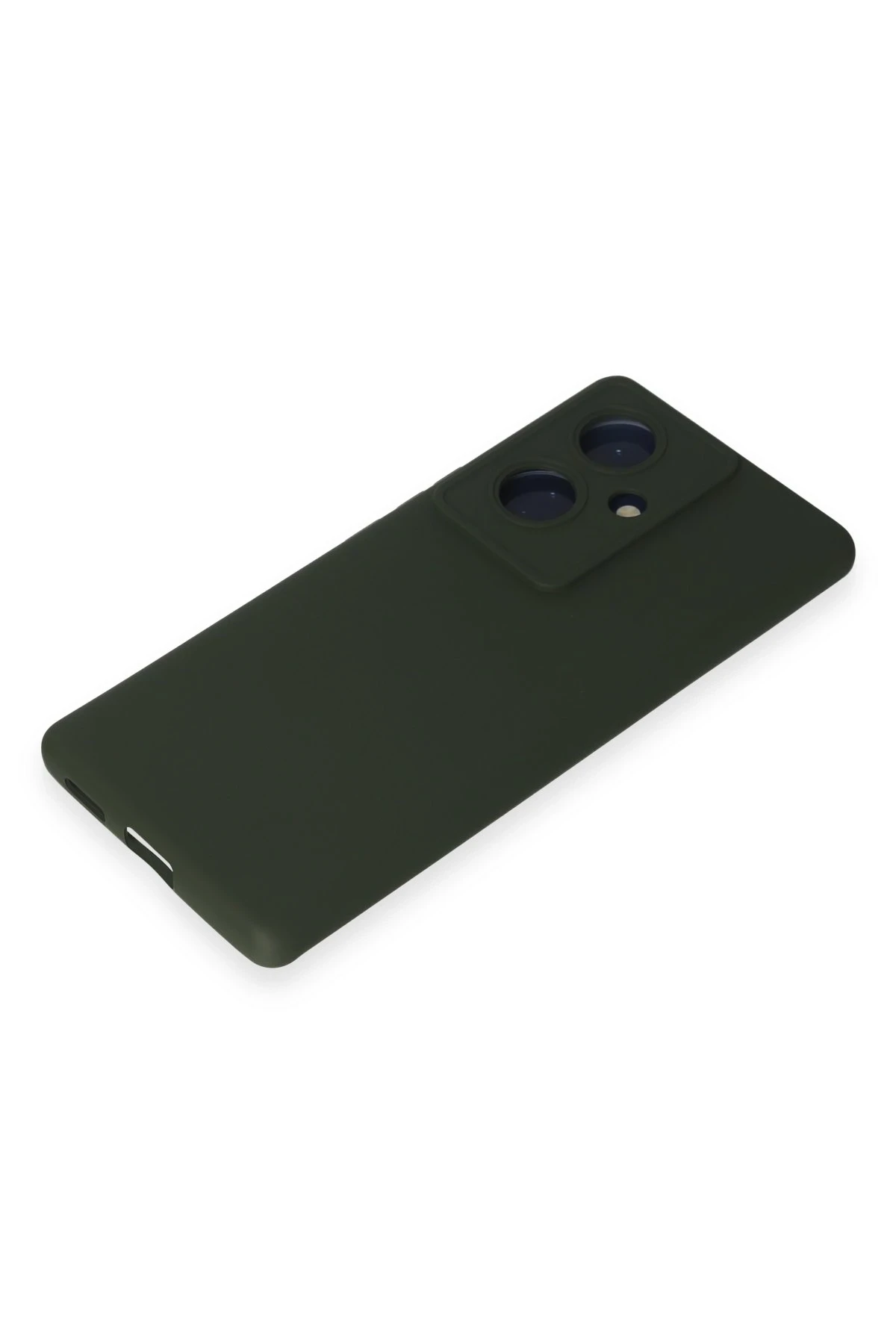 Newface Vivo V29 Lite Kılıf Nano içi Kadife Silikon - Koyu Yeşil