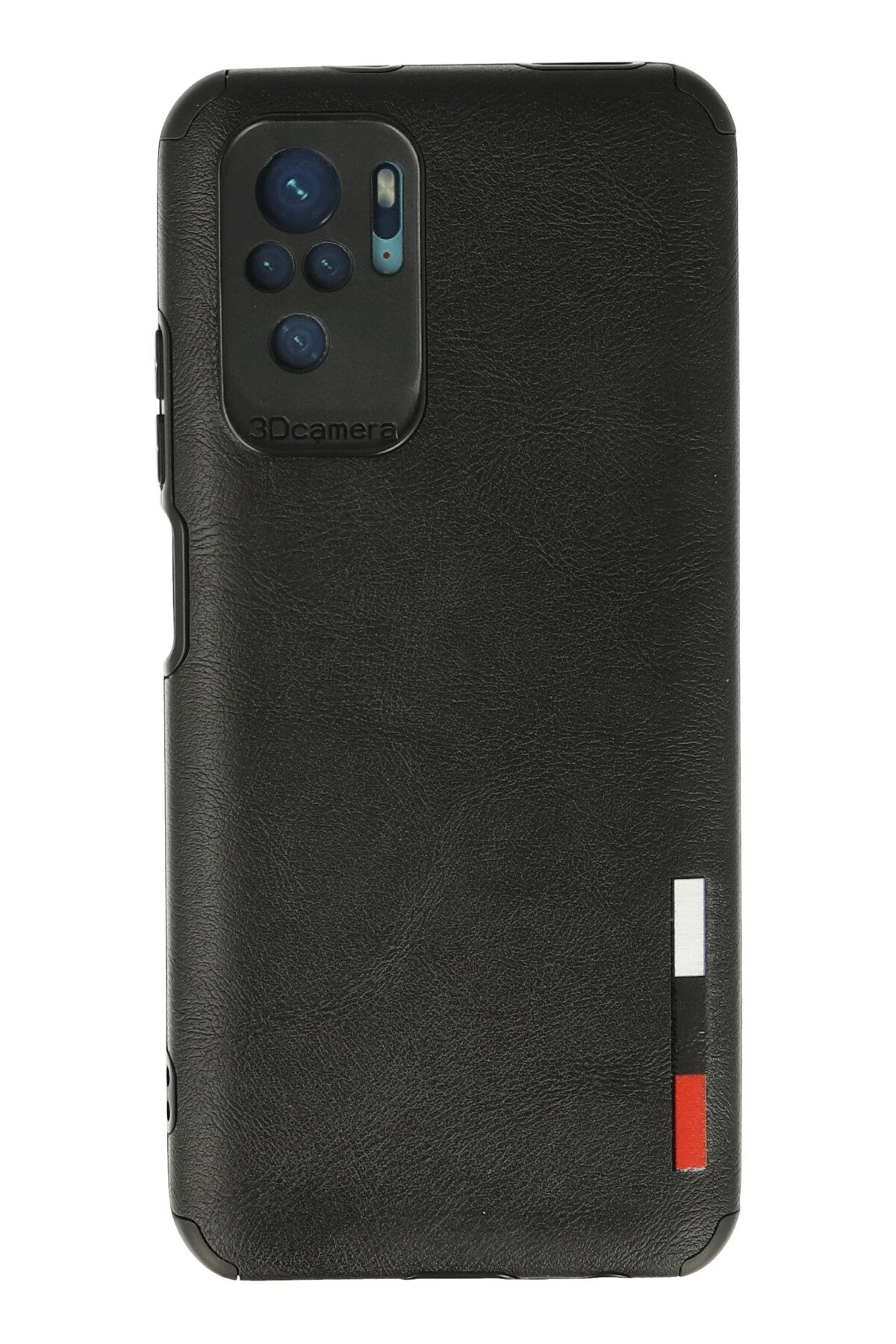 Newface Xiaomi Redmi Note 10 Kılıf Loop Deri Silikon - Siyah
