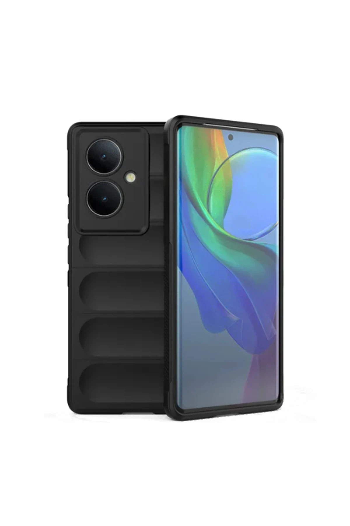 Newface Vivo V29 Lite Kılıf Optimum Silikon - Siyah