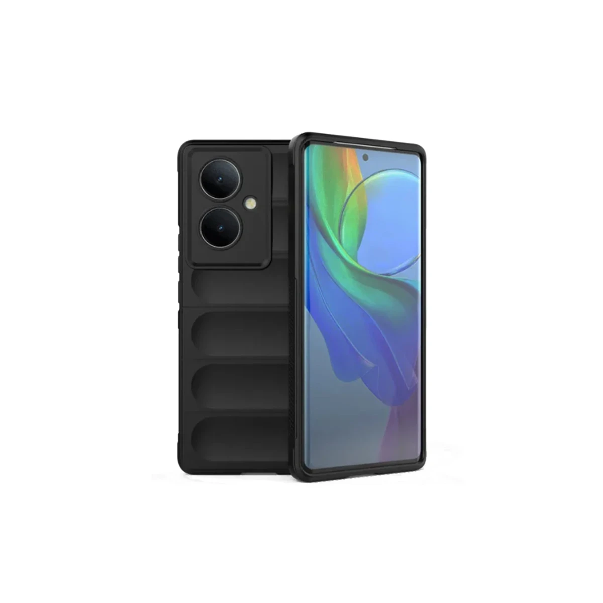Newface Vivo V29 Lite Kılıf Optimum Silikon - Siyah — görsel 4