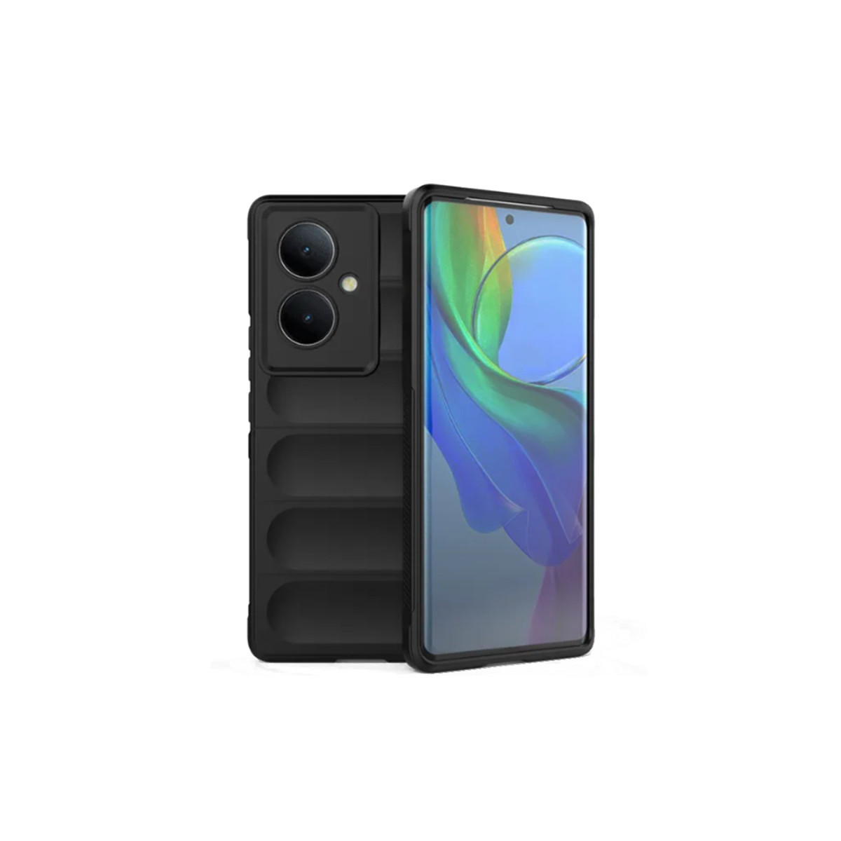 Newface Vivo V29 Lite Kılıf Optimum Silikon - Siyah — görsel 7