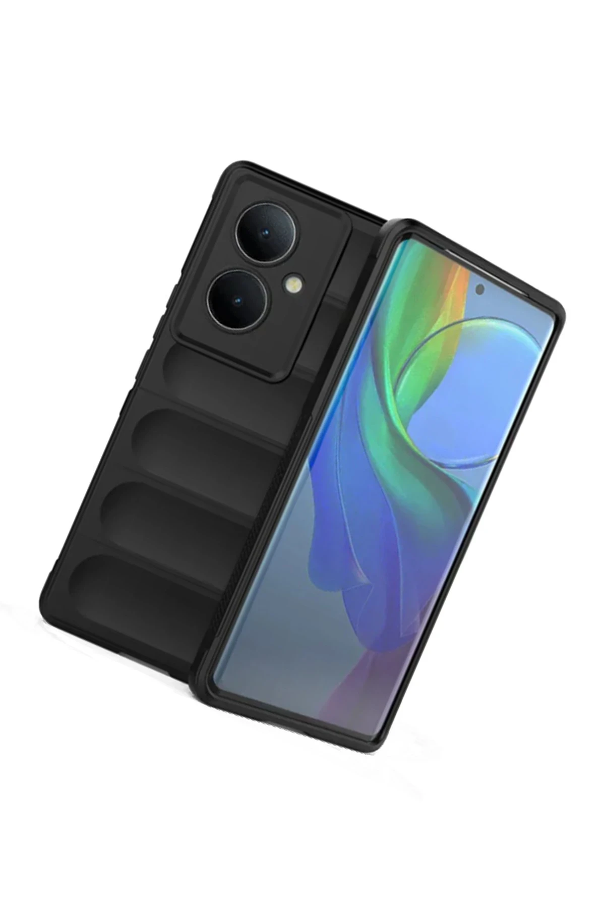 Newface Vivo V29 Lite Kılıf Optimum Silikon - Siyah — görsel 2