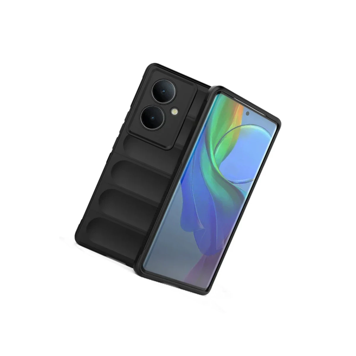 Newface Vivo V29 Lite Kılıf Optimum Silikon - Siyah — görsel 5