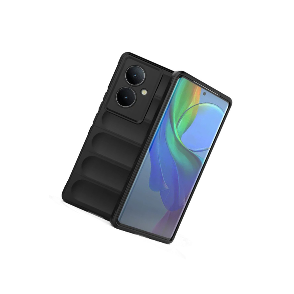 Newface Vivo V29 Lite Kılıf Optimum Silikon - Siyah — görsel 8