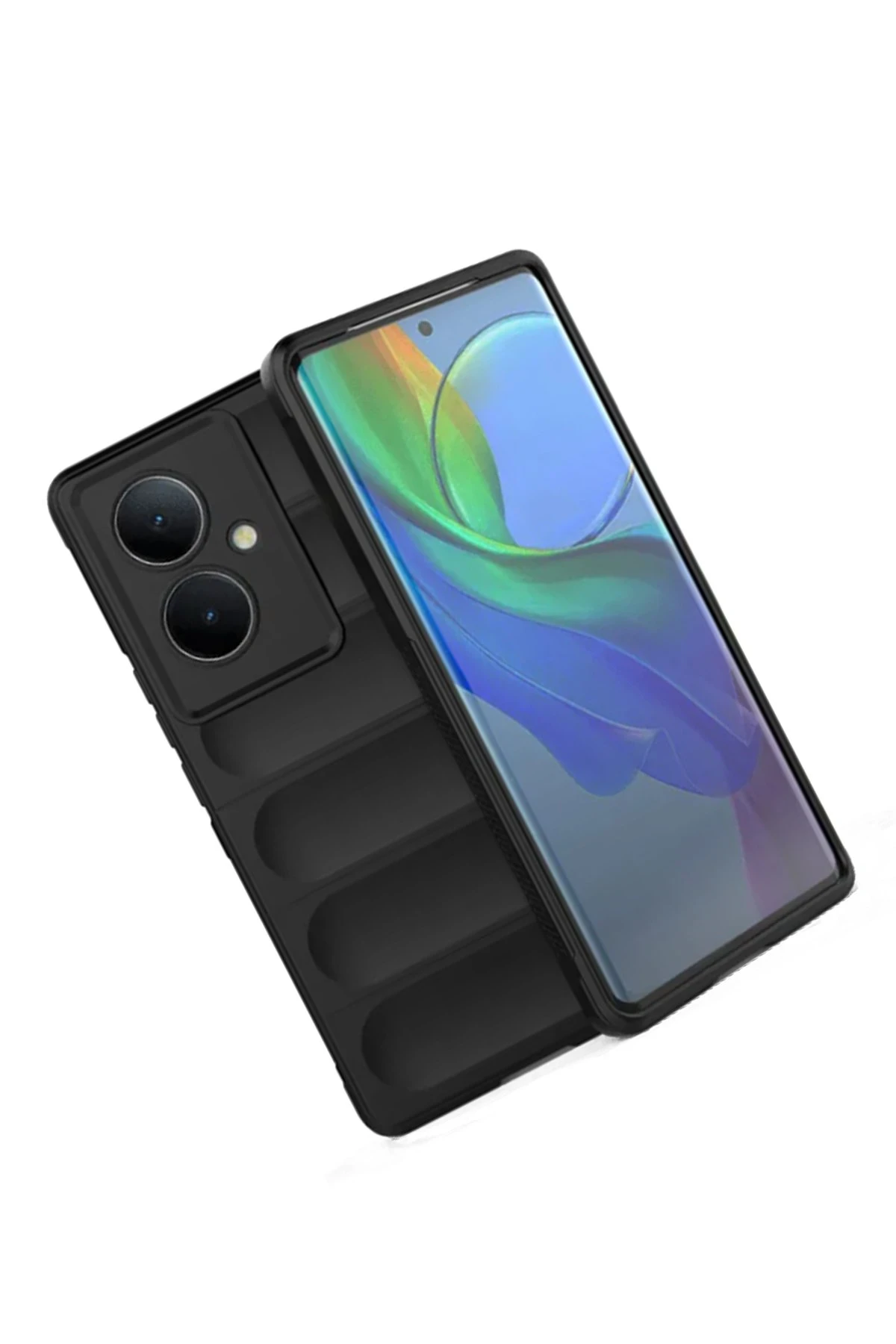 Newface Vivo V29 Lite Kılıf Optimum Silikon - Siyah — görsel 3
