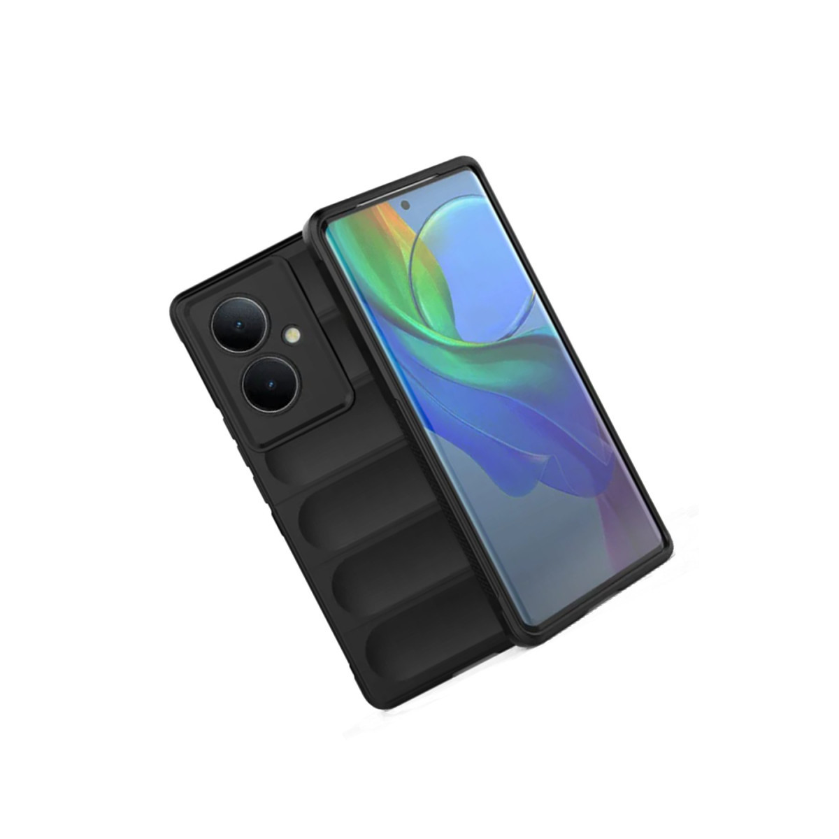 Newface Vivo V29 Lite Kılıf Optimum Silikon - Siyah — görsel 9