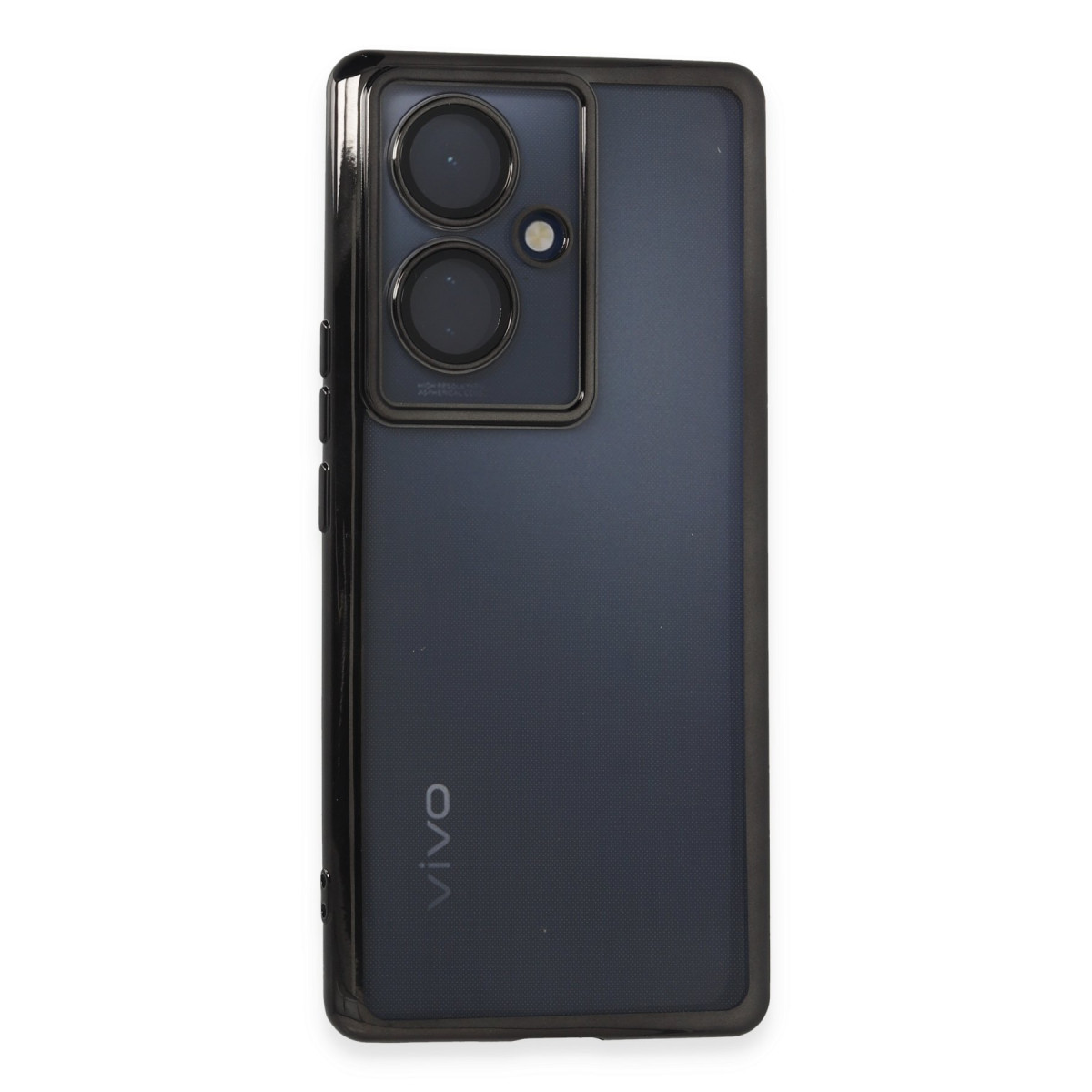Newface Vivo V29 Lite Kılıf Razer Lensli Silikon - Siyah — görsel 9