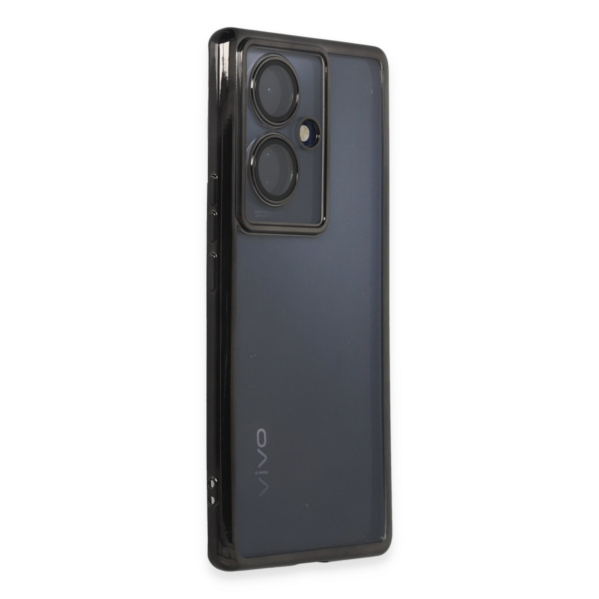 Newface Vivo V29 Lite Kılıf Razer Lensli Silikon - Siyah — görsel 10