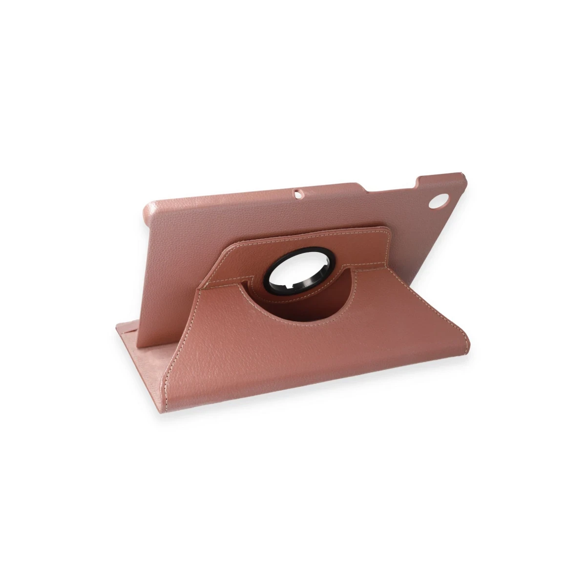 Newface Samsung Galaxy X200 Tab A8 10.5 Kılıf 360 Tablet Deri Kılıf - Rose Gold