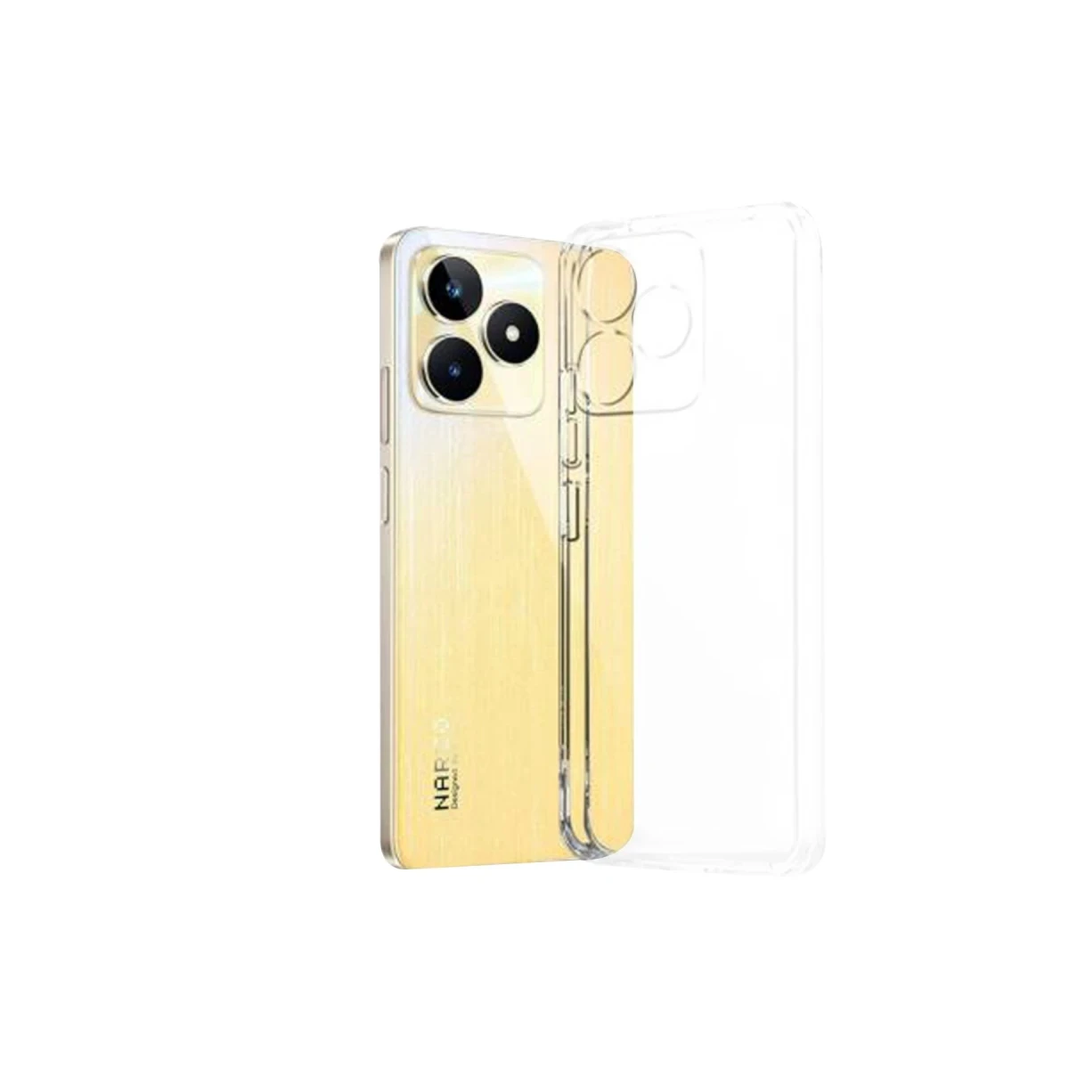 Newface Realme C53 Kılıf Lüx Şeffaf Silikon — görsel 5