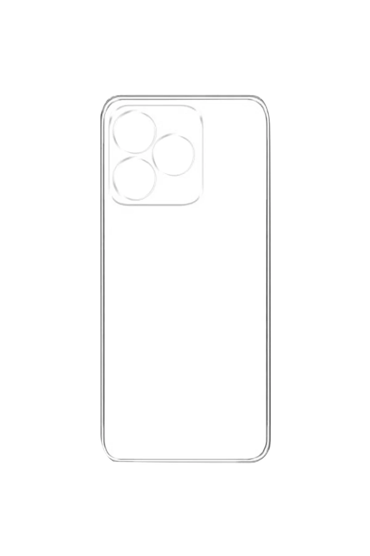 Newface Realme C53 Kılıf Lüx Şeffaf Silikon