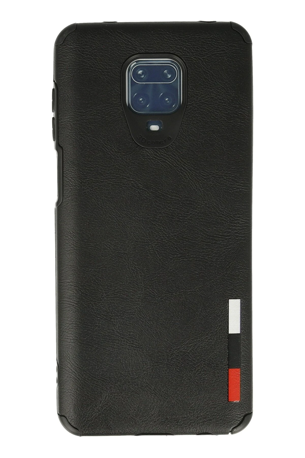 Newface Xiaomi Redmi Note 9 Pro Kılıf Loop Deri Silikon - Siyah