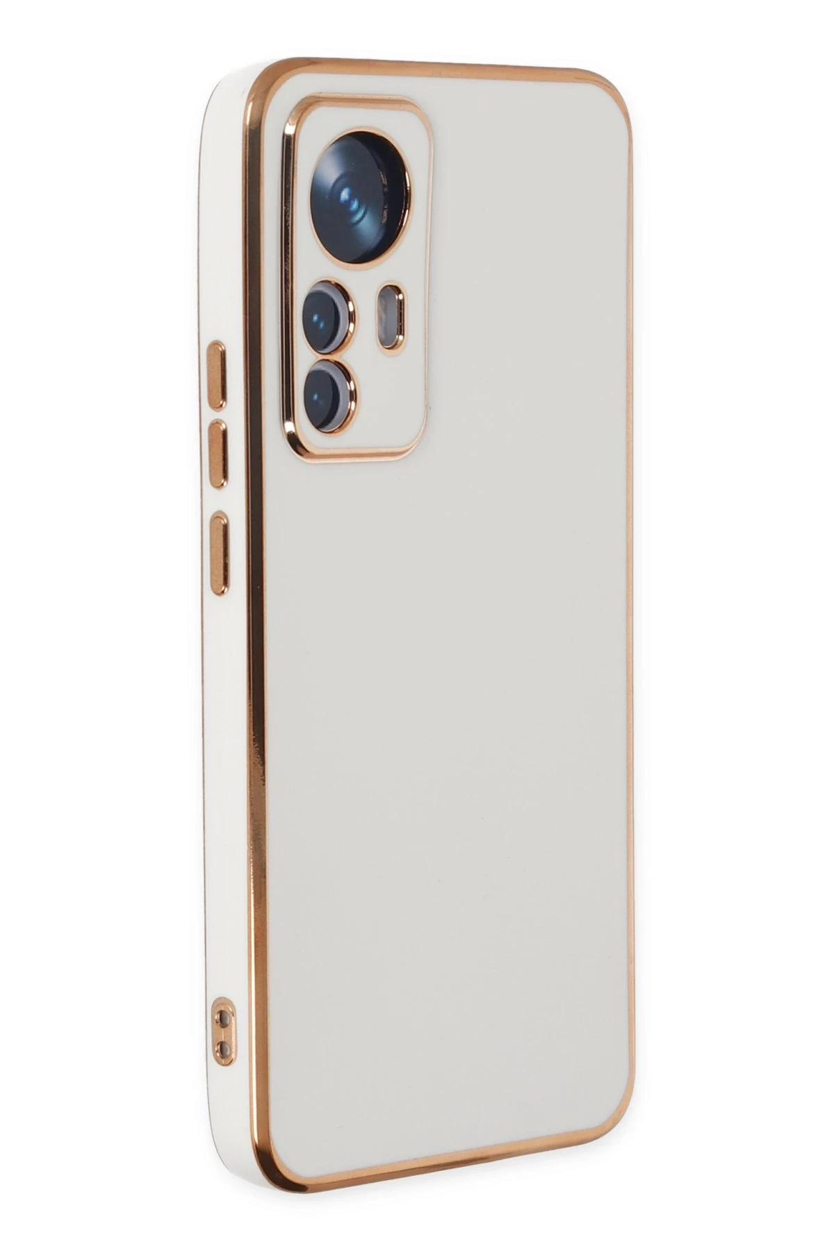 Newface Xiaomi Mi 12T Pro Kılıf Volet Silikon - Beyaz