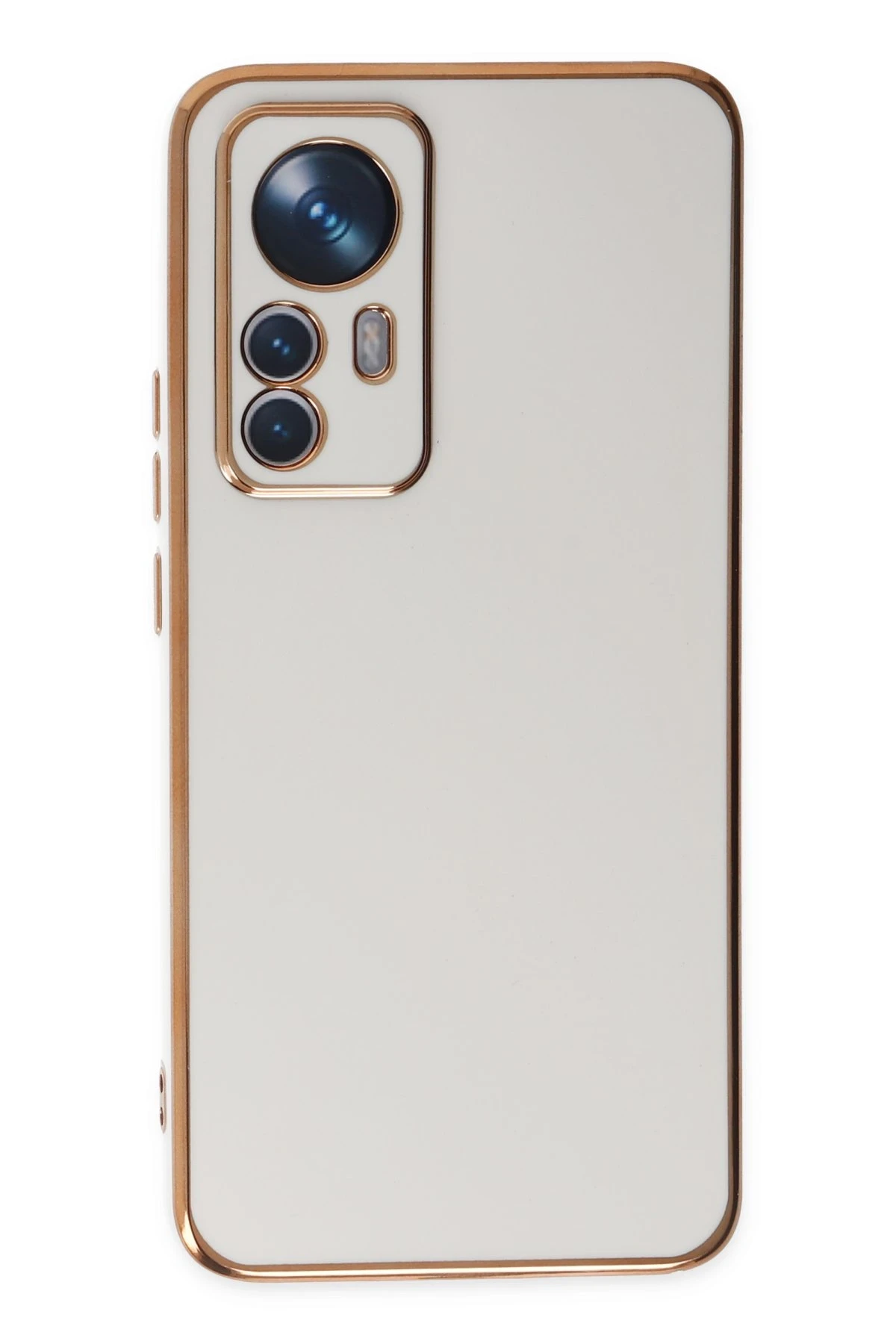 Newface Xiaomi Mi 12T Pro Kılıf Volet Silikon - Beyaz
