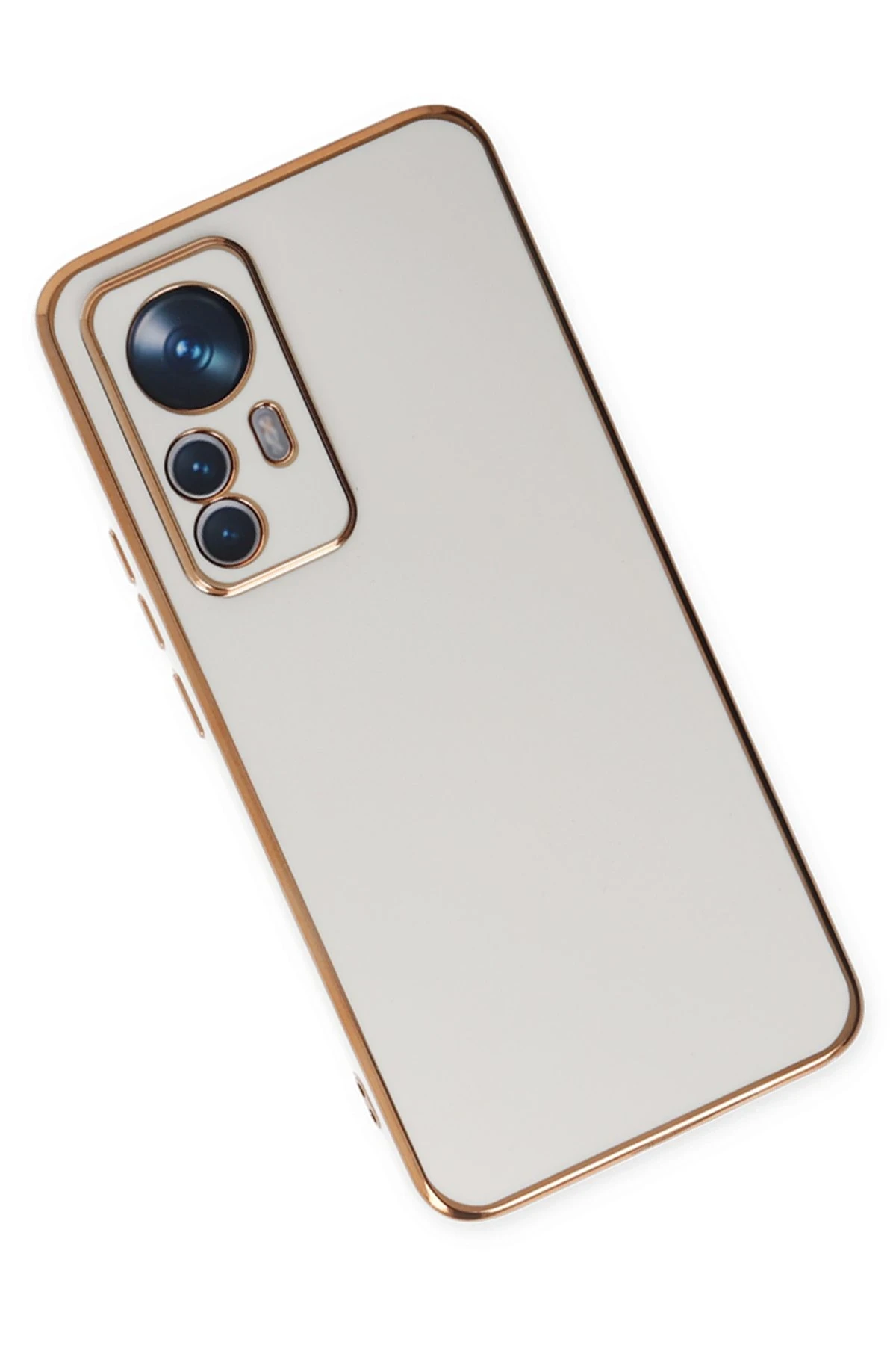 Newface Xiaomi Mi 12T Pro Kılıf Volet Silikon - Beyaz